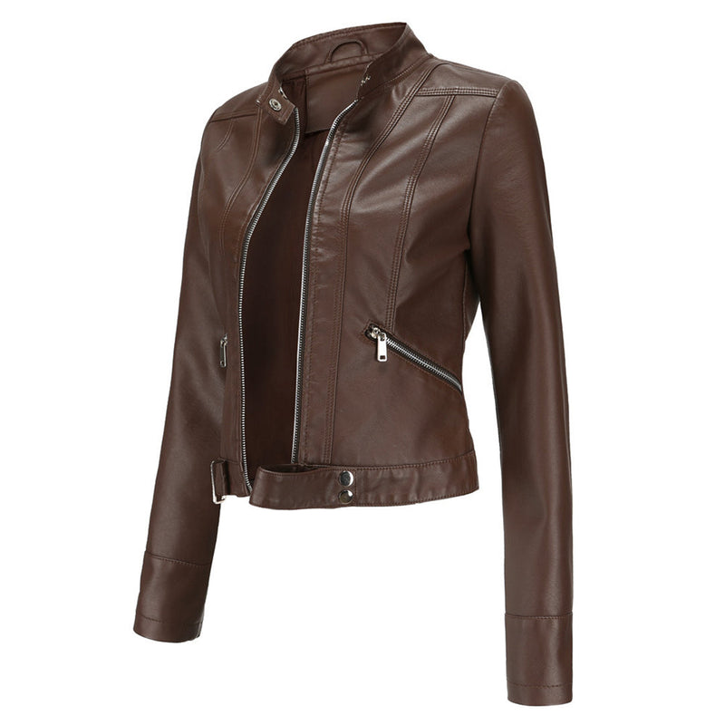 Elegante PU-Lederjacke für Damen