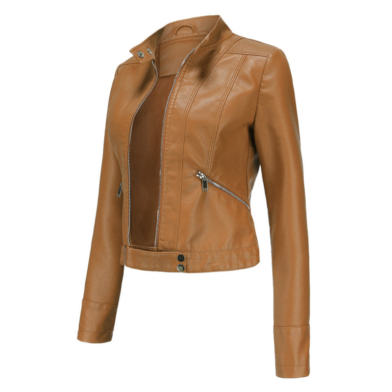 Elegante PU-Lederjacke für Damen