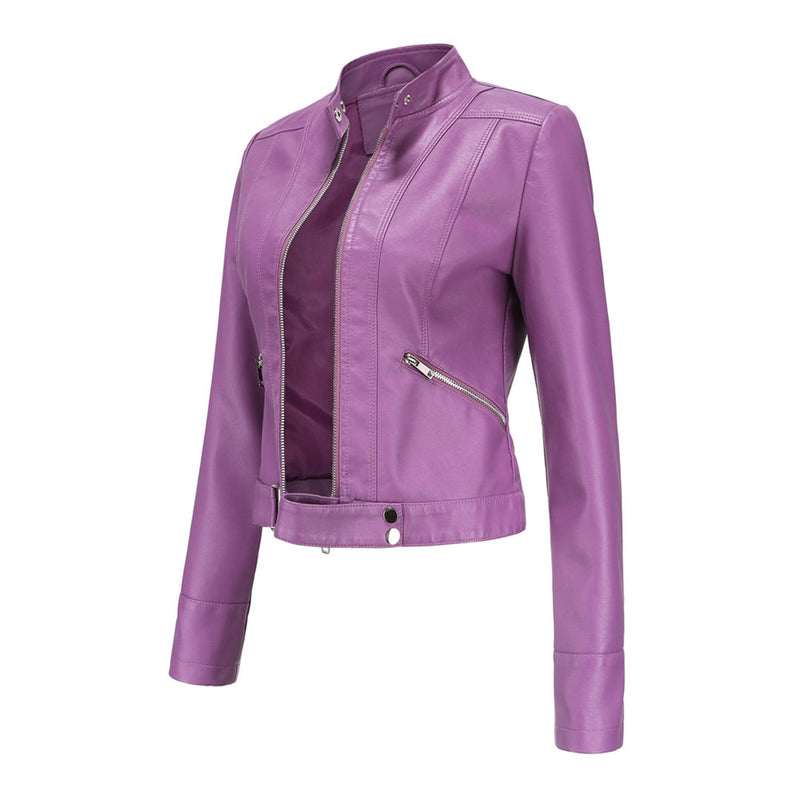 Elegante PU-Lederjacke für Damen