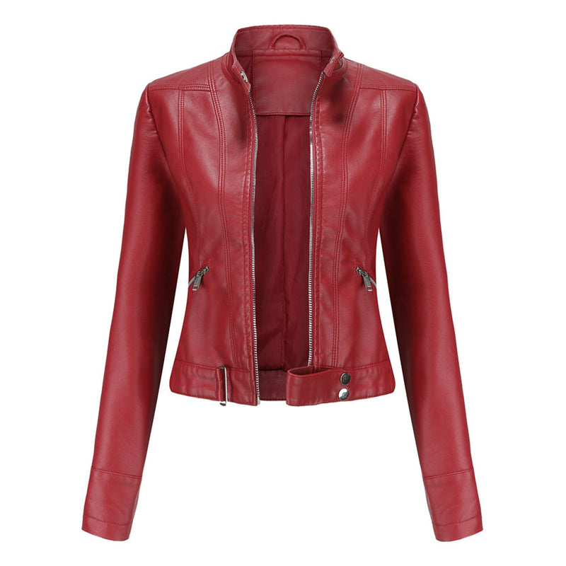 Elegante PU-Lederjacke für Damen