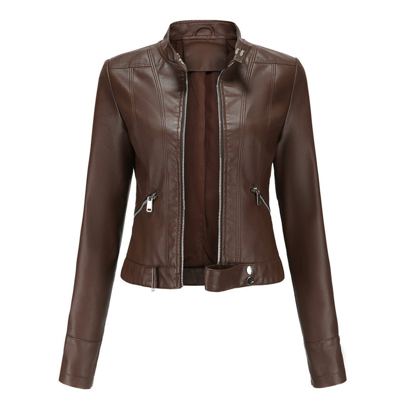 Elegante PU-Lederjacke für Damen