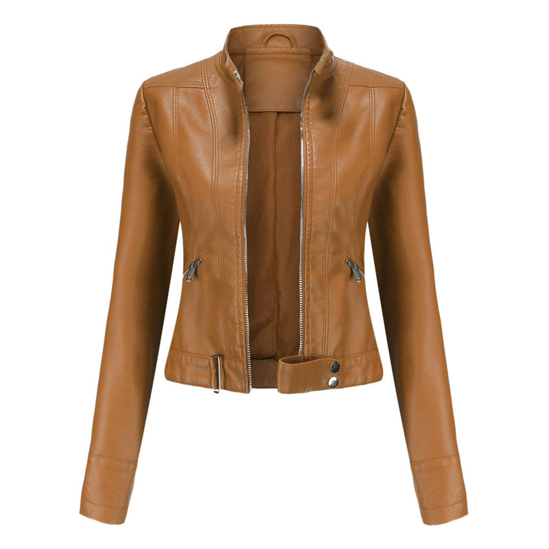 Elegante PU-Lederjacke für Damen