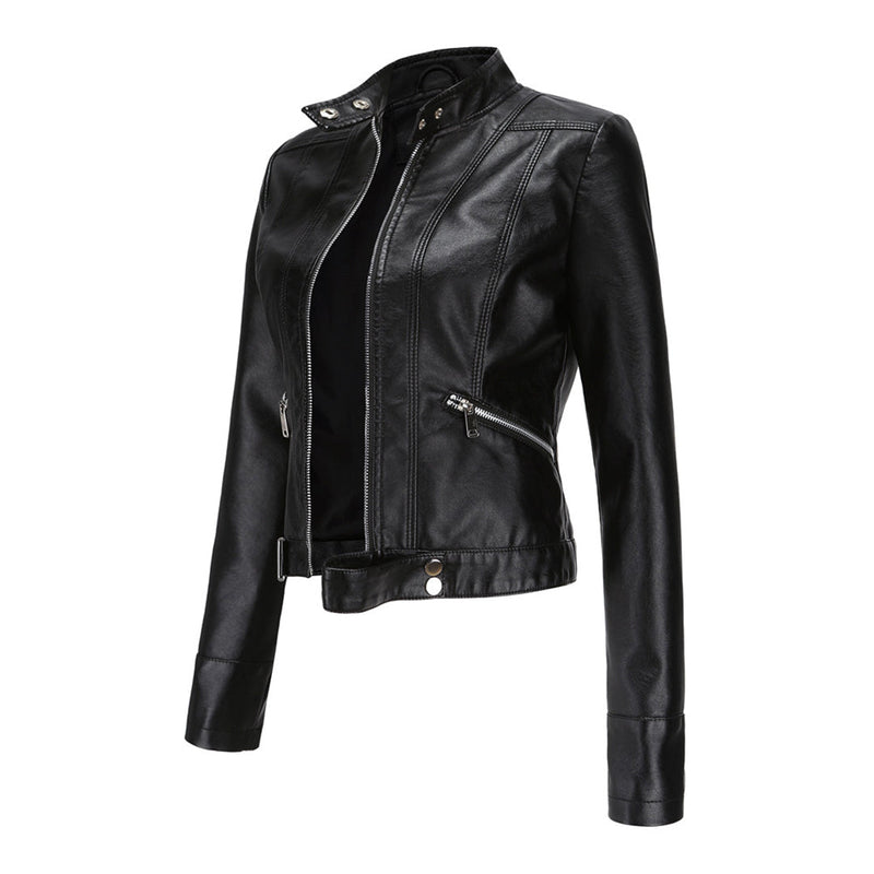 Elegante PU-Lederjacke für Damen