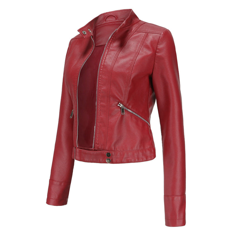 Elegante PU-Lederjacke für Damen