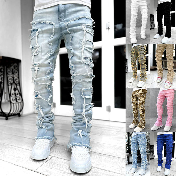 Stylische Jeans mit einzigartigen Patches