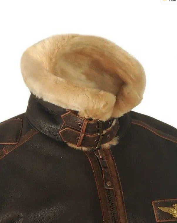 Hübsche Tiermuster PU Leder Winterjacke