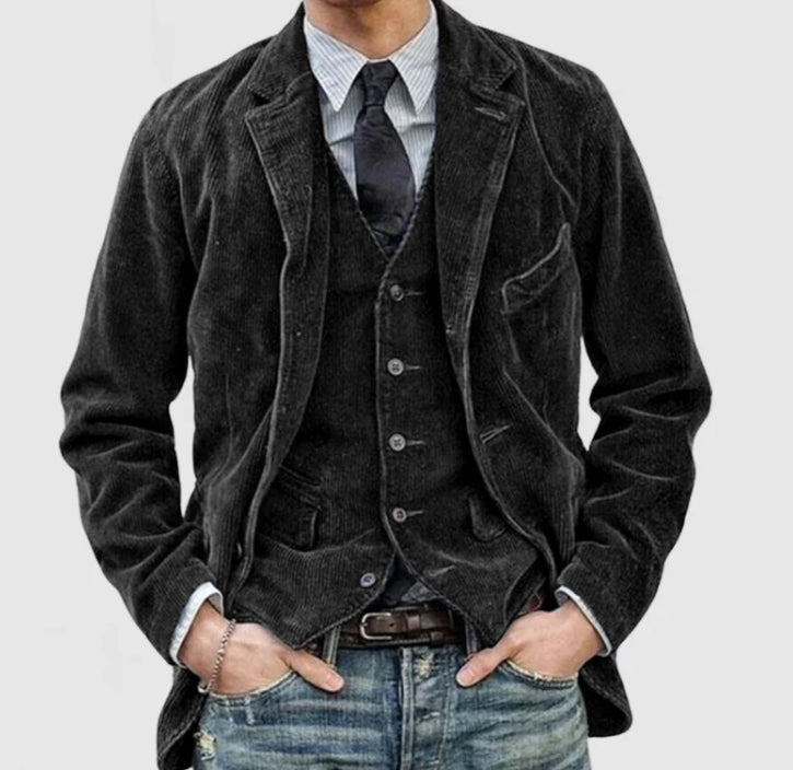 Warmer lässiger Corduroy Blazer Jacke