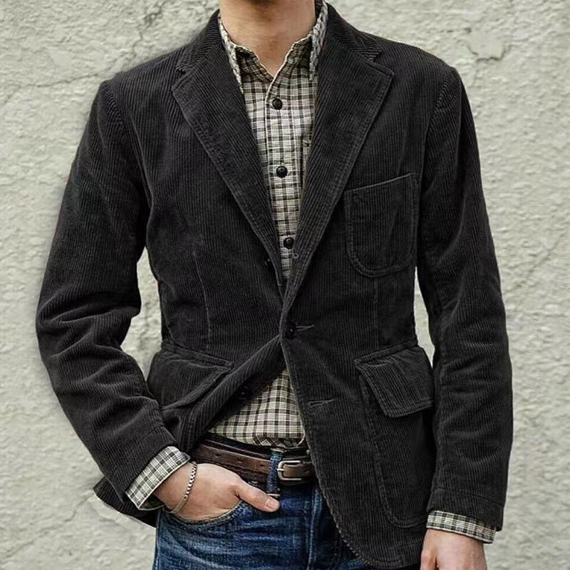 Warmer lässiger Corduroy Blazer Jacke