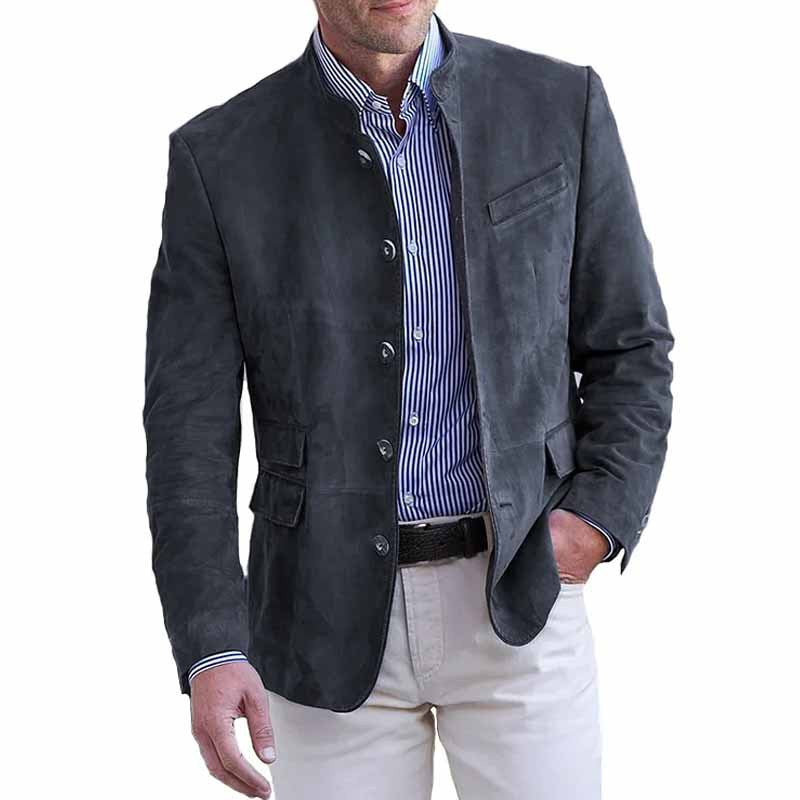 Warme Slim Fit Cordhosenjacke für Männer