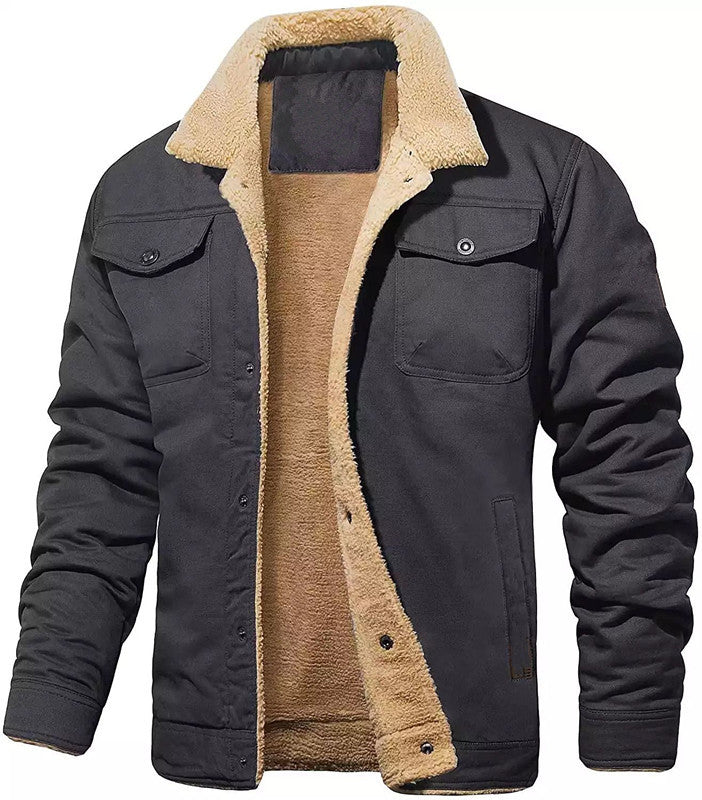 Warme Fleecejacke für Herbst und Winter