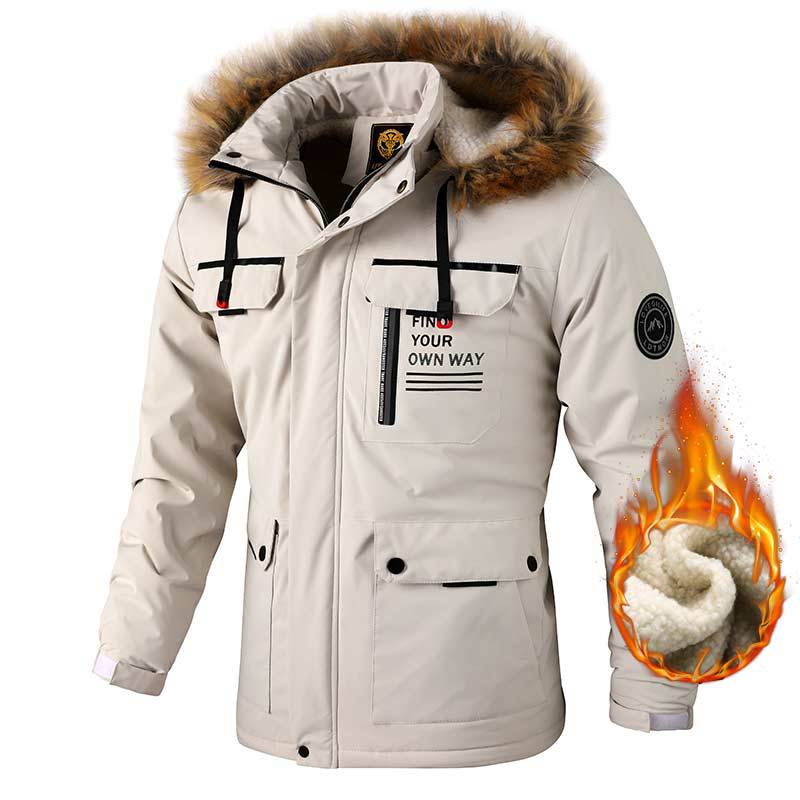 Winddichte Herren Parka mit Kapuze