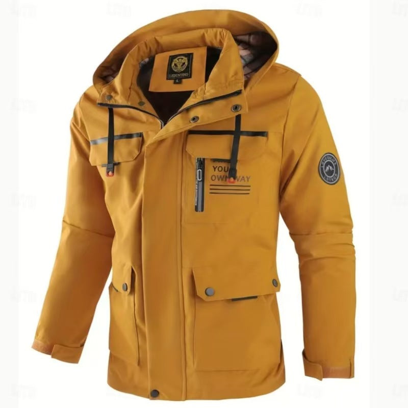 Winddichte Herren Parka mit Kapuze