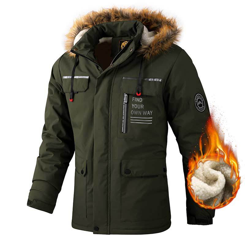 Winddichte Herren Parka mit Kapuze