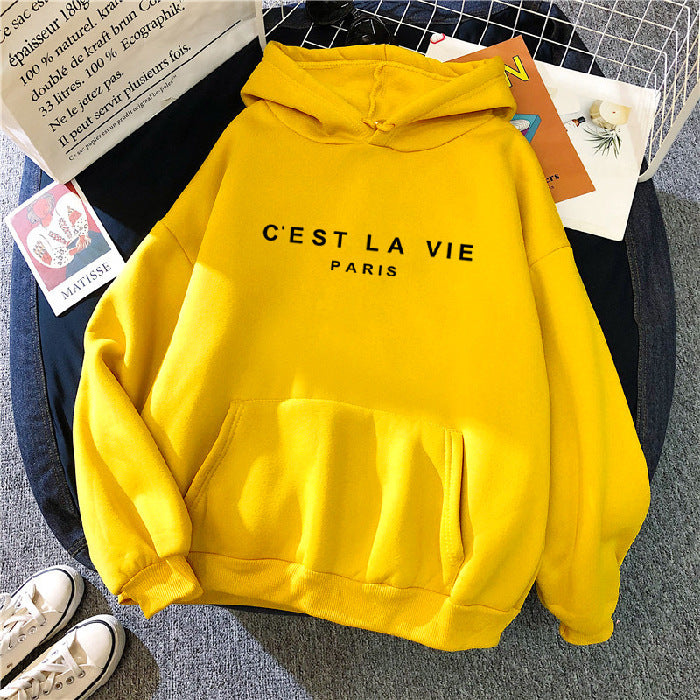 Weiche Hoodie mit Buchstabenprint