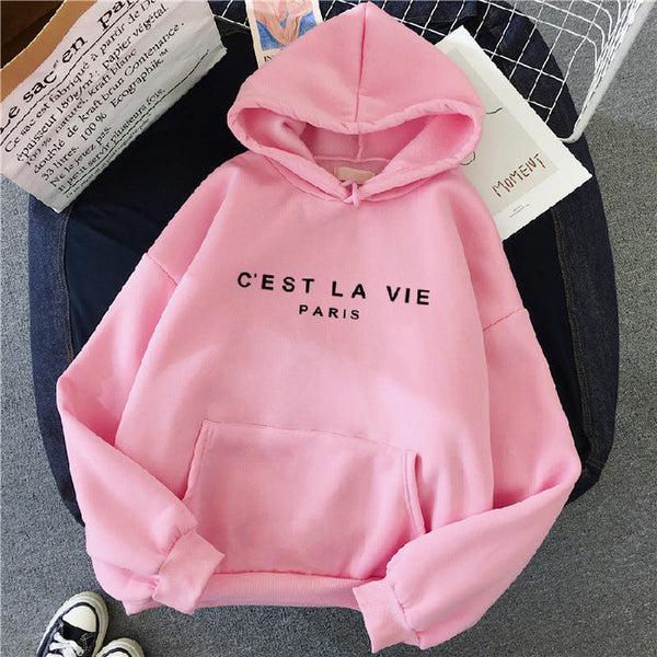 Weiche Hoodie mit Buchstabenprint