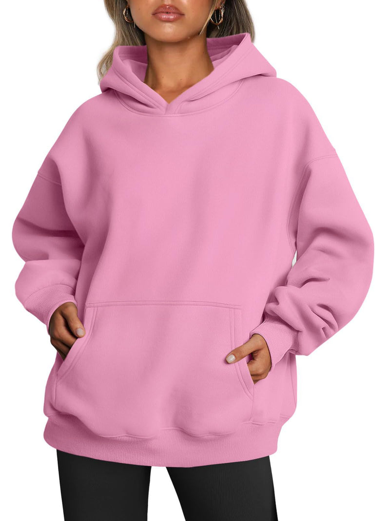 Weicher Oversized Fleece Hoodie mit Tasche