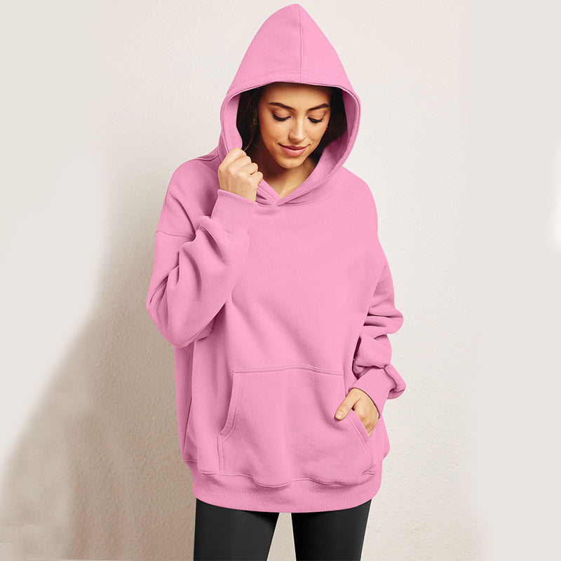 Weicher Oversized Fleece Hoodie mit Tasche