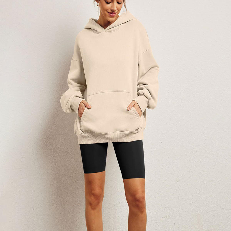 Weicher Oversized Fleece Hoodie mit Tasche