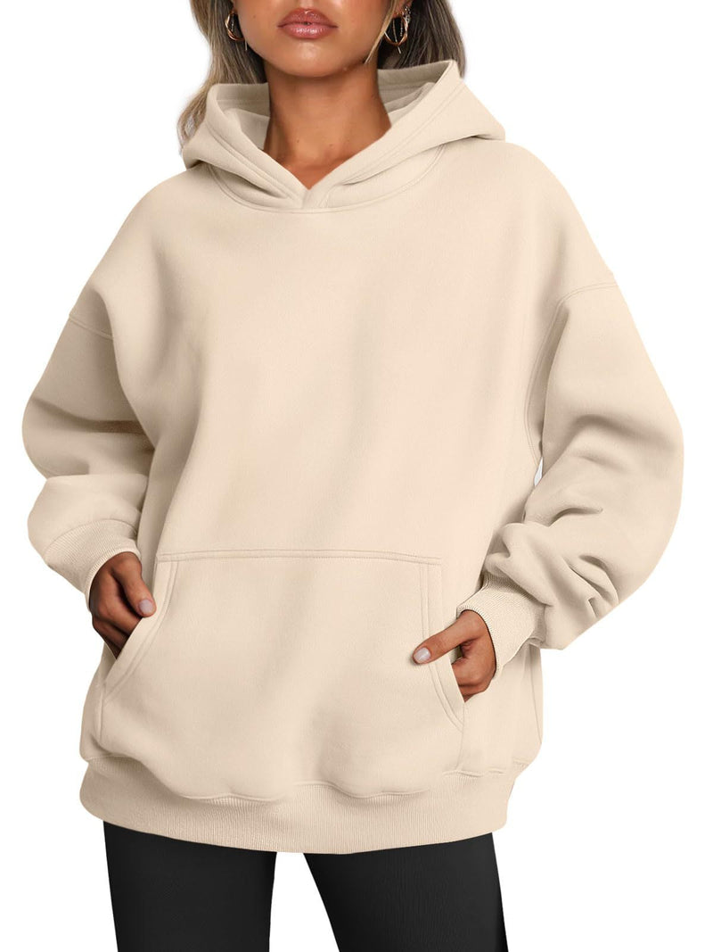 Weicher Oversized Fleece Hoodie mit Tasche