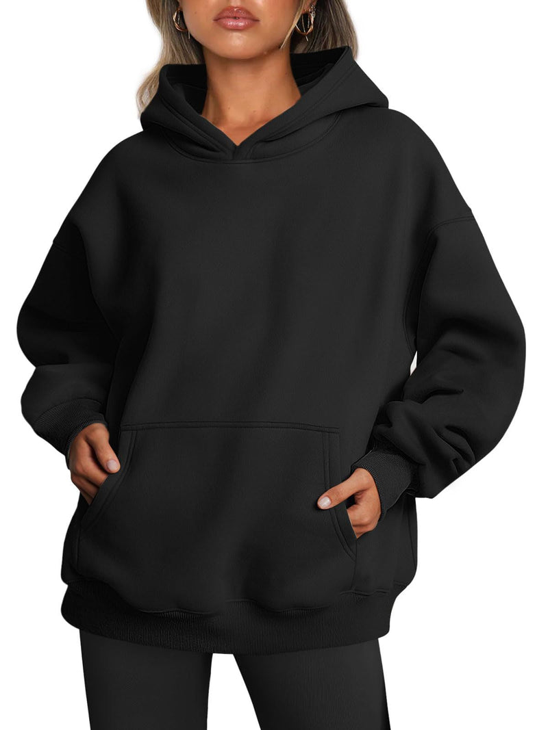 Weicher Oversized Fleece Hoodie mit Tasche