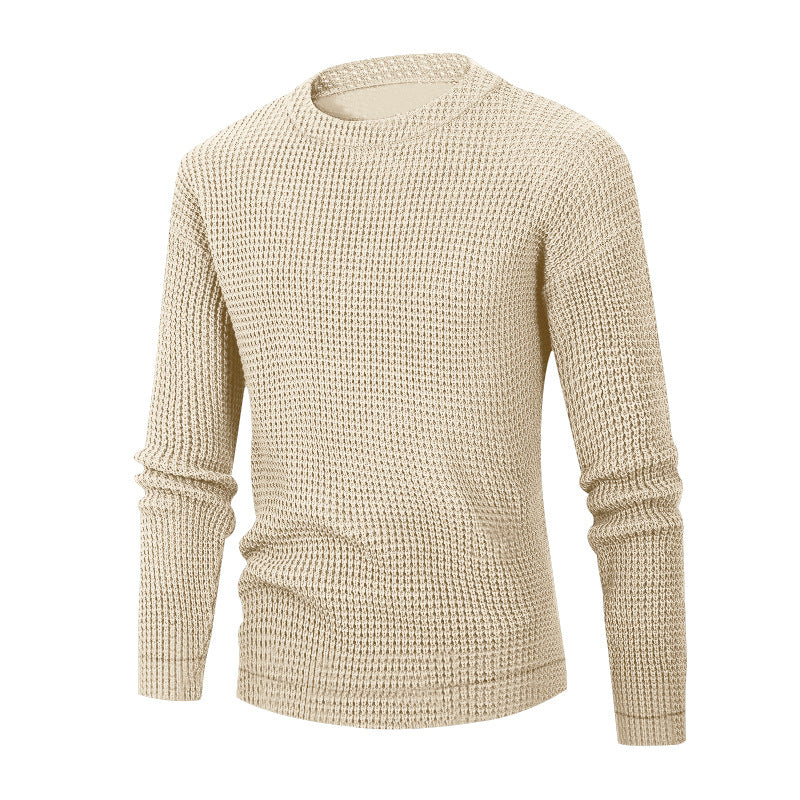 Weicher Waffle Strickpullover für Herren