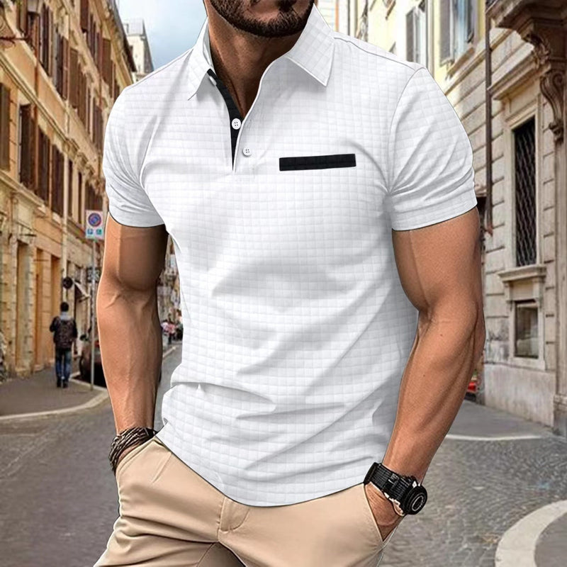 Buntes Karo Poloshirt für den Sommer