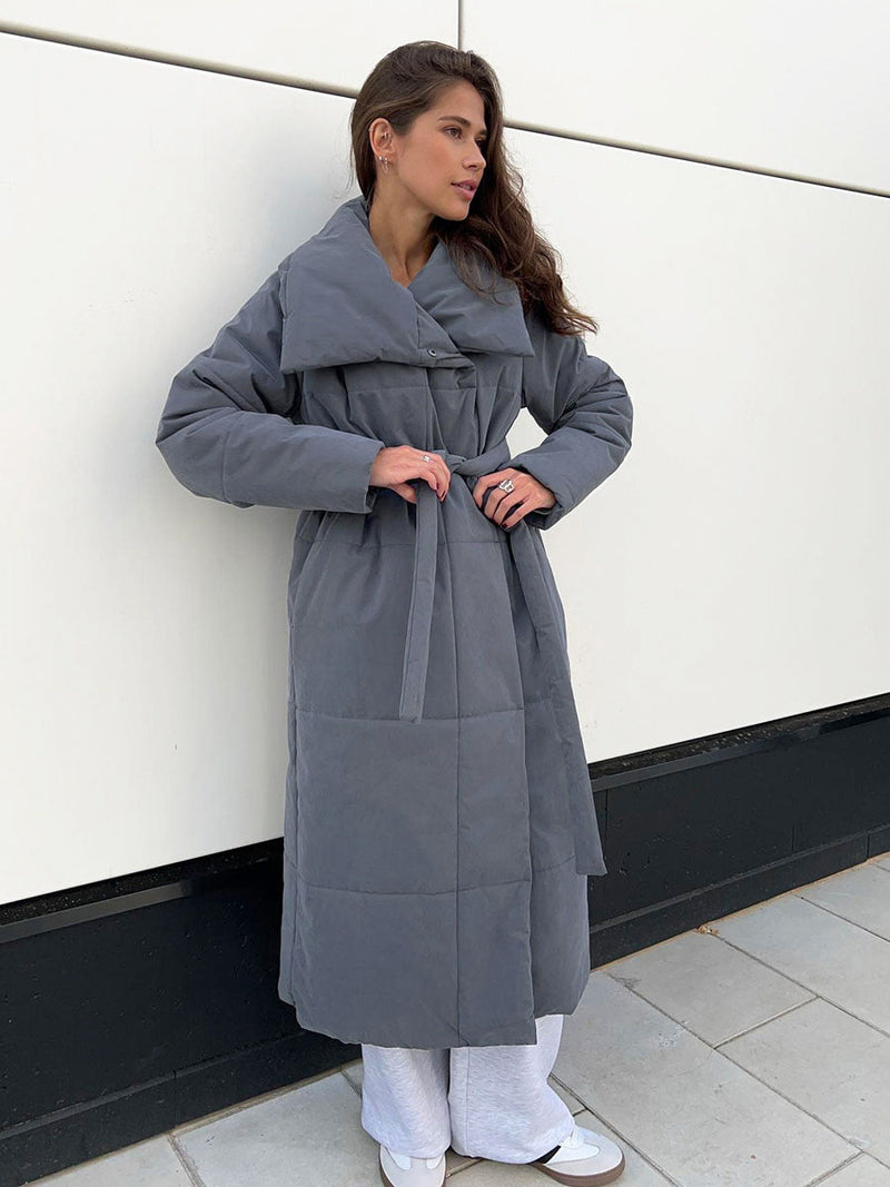 Stylische Übergroße Winterjacke mit Taschen