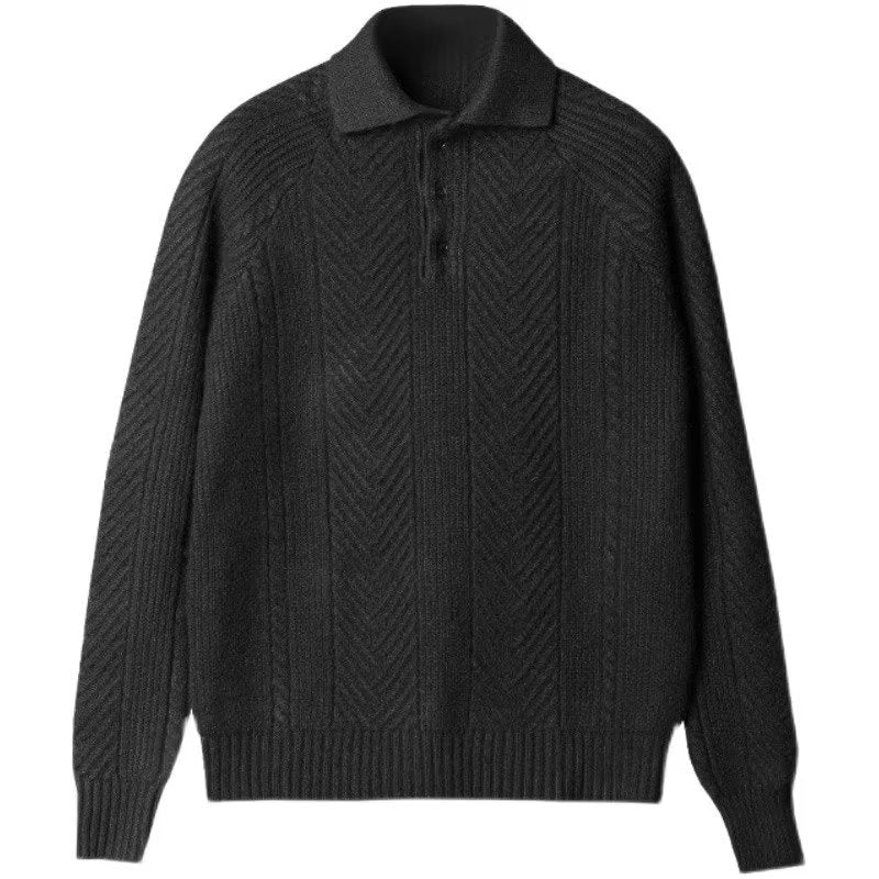 Warmer Gebeulter Pullover für Herren