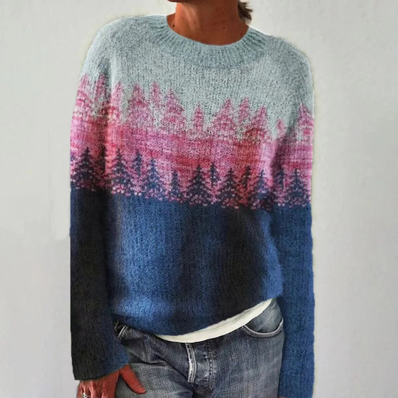 Weiche langärmlige zeeblaue Pullover