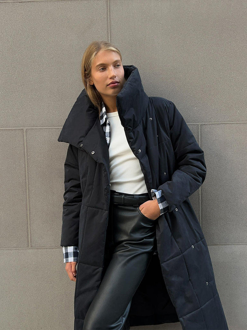 Stylische Übergroße Winterjacke mit Taschen