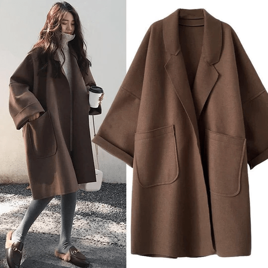 Boutique Vivante 2024 Fall/Winter Clearance Sale Oversized warmer Wollmantel