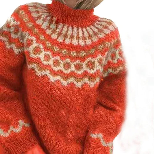 Boutique Vivante Icelandic Sweaters - 2024 Orange / S Kuscheliger Grobstrick Rollkragenpullover