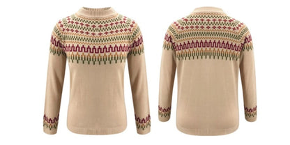 Boutique Vivante Icelandic Sweaters - 2024 Warmer Hochkragenpullover mit geometrischen Mustern