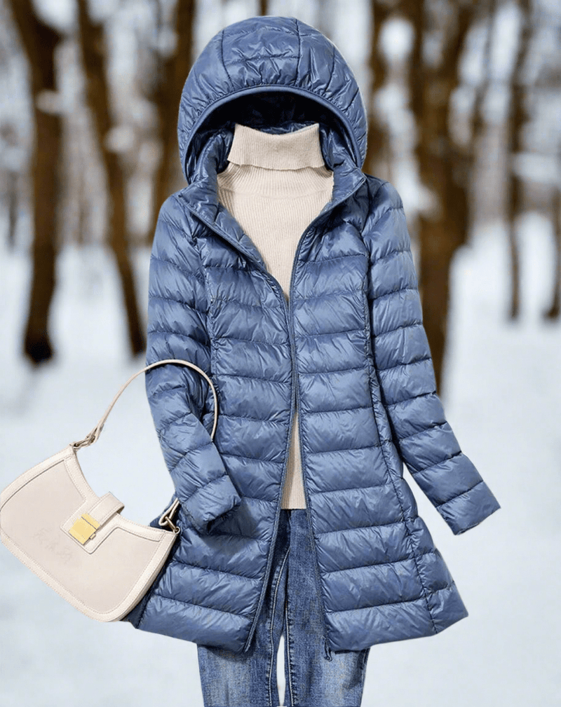 Boutique Vivante Jackets S / Blau Leichte und warme Daunenjacke für Damen