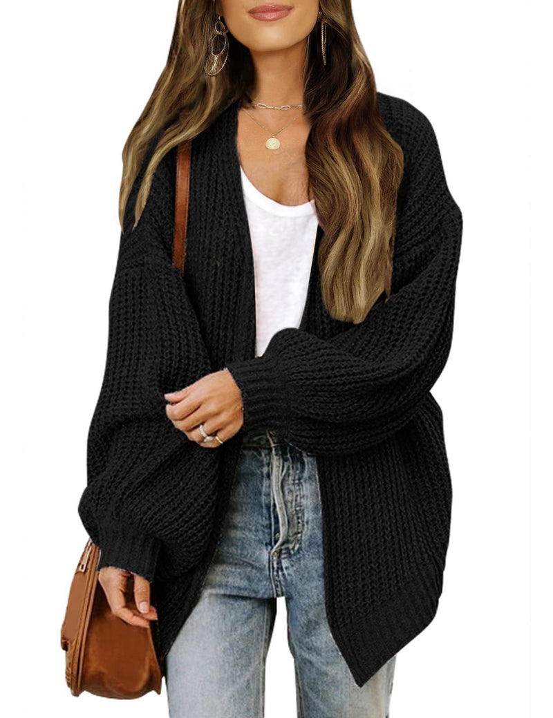 Bequemer oversized Strickcardigan mit Lantaansleeves