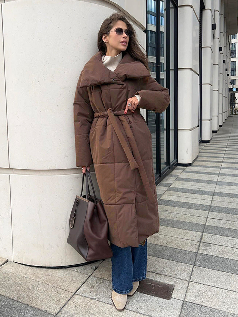 Stylische Übergroße Winterjacke mit Taschen