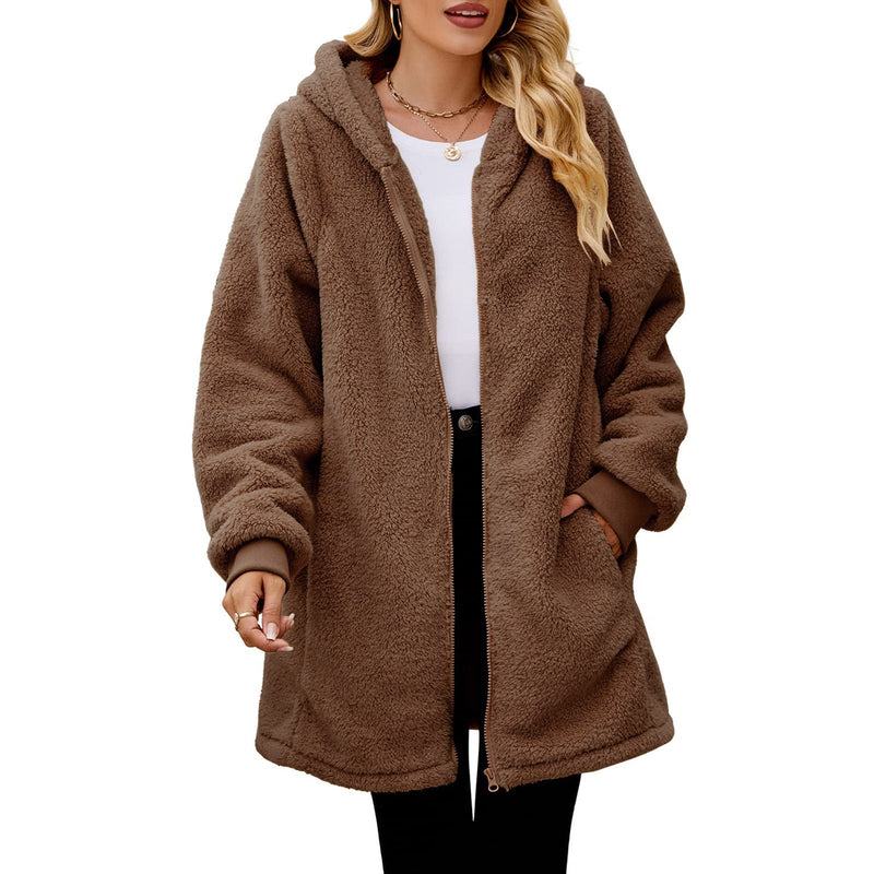 Weicher Baumwoll Oversized Damen Hoodie