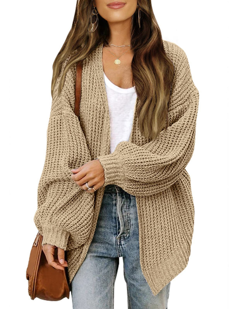 Bequemer oversized Strickcardigan mit Lantaansleeves